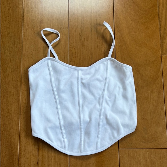 Garage Tops - White Corset Top